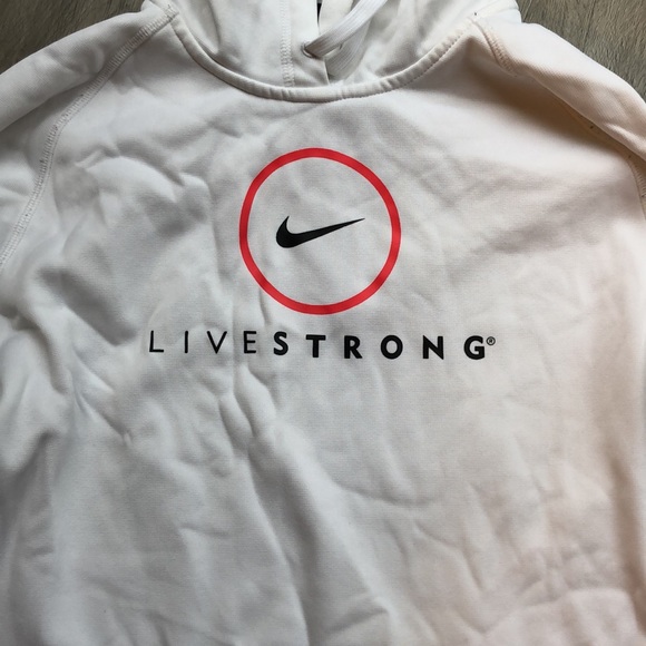 White LIVESTRONG sweatshirt - Picture 2 of 6